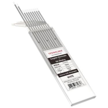 Imagem de Eletrodo de tungstênio de soldagem TIG YESWELDER 0,8% zirconiado 3/32