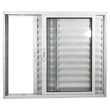 Imagem de Veneziana 3 Folhas 1.00x1.20 Branca Linha 25  - RV PORTAS E JANELAS, 1