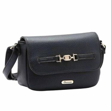 Imagem de Bolsa Feminina Transversal Moderna Minimalista Chenson, Preto, UN