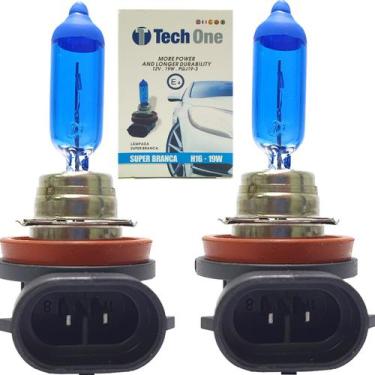 Imagem de Kit Lampada Automotivo Halogena 12v 8500k Encaixe H16 - TECH ONE