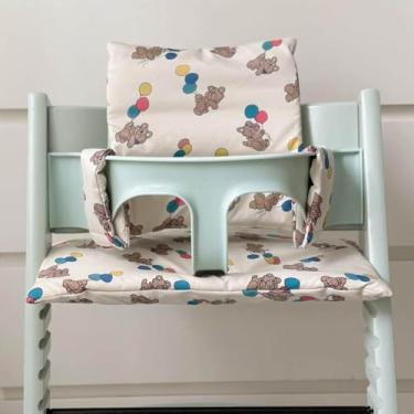 Imagem de Cadeira de jantar de bebê com desenho animado, almofada de tigre, à prova d'água, macia, algodão PP, almofada infantil, quente e fofa, almofada de cadeira de animal, urso de balão, uma peça