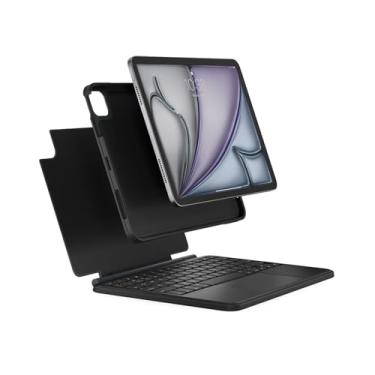 Imagem de Brydge Capa para teclado sem fio Air MAX+ com trackpad multitoque para iPad Air 5ª (M1) e 4ª geração e iPad Pro 11 polegadas, capa magnética destacável com encaixe e proteção contra