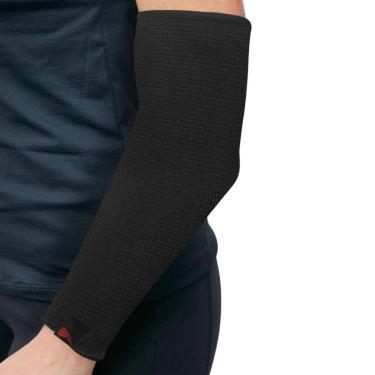Imagem de Manguito Volei Longo Protetor Compressão Antebraço Preto Progne Sports (Par)-Unissex