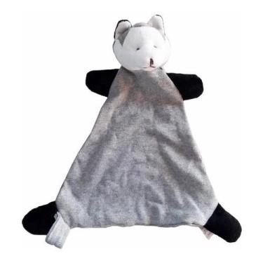 Imagem de Naninha Para Bebê Lobinho Com Chocalho - Pronta Entrega