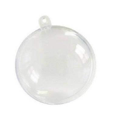 Imagem de Kit 10 Esfera Ou Bola Acrílica 6,5cm Decoração Natal