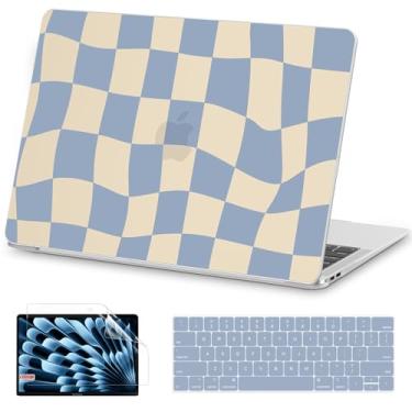 Imagem de AKIT Capa compatível com MacBook Pro de 13 polegadas M2 A2338 2025-2016 M1 A2251 A2289 A2159 A1989 A1708 A1706, capa de plástico de padrão exclusivo para laptop, capa de teclado e protetor de tela