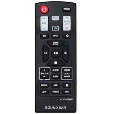 Imagem de Substituição COV30748163 Controle remoto Commander compatível com LG Sound Bar LAS350B LAS355B LAC450B S35A1-W LAS35A1-W Soundbar sistema de alto-falante