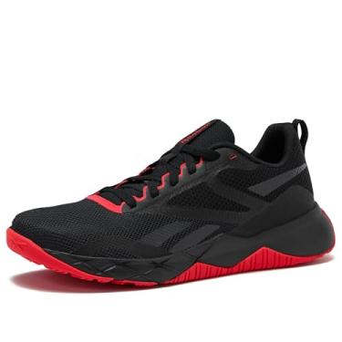 Imagem de Reebok Tênis masculino Nfx Trainer, Preto/vermelho energético; calçado branco, 37