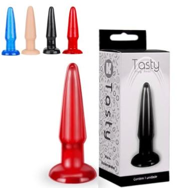 Imagem de Plug Anal Maciço 11 X 2,5 Cm Corpo Liso Satisfação Anal Conforto Brinquedo Erótico Estimulador Anal [VERMELHO]