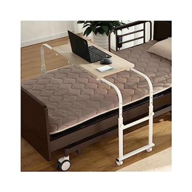 Imagem de Mesa de cama, mesa sobre a cama, mesa de computador, altura e comprimento ajustáveis sobre a cama, mesa de enfermagem hospitalar para uso em escritório doméstico