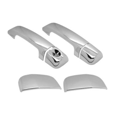 Imagem de SEGADEN Capa de maçaneta cromada compatível com TOYOTA Tundra 4Dr Extended Cab 2007-2021 (4 portas sem fechadura de passageiro) XG7409C