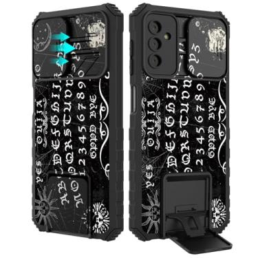 Imagem de Capa para Samsung Galaxy S25 5G de 6,2 polegadas com capa deslizante para câmera, capa protetora rígida fosca à prova de choque com suporte, fina, antiarranhões, durável para Galaxy S25 5G 2025, placa