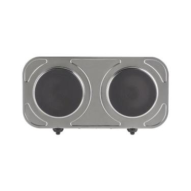 Imagem de Fogão de Mesa 2 Bocas Agratto 220v - 127v Prata  - Elétrico - Qualquer