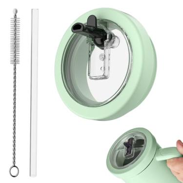 Imagem de CloudValley Tampa de canudo de substituição para Stanley Quencher 1,134 g, tampas à prova de derramamento de silicone [destacável e fácil de limpar] Acessórios reutilizáveis de tampa de copo