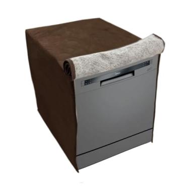 Imagem de CAPA PARA LAVA LOUÇAS MIDEA 8 SERVIÇOS IMPERMEÁVEL FLEX (Marrom)