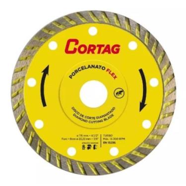 Imagem de Disco de Corte Diamantado Turbo Porcelanato Flex 115mm Cortag