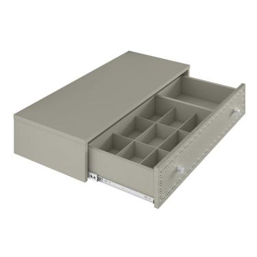 Imagem de Penteadeira Suspensa Strass 1 Gaveta Off White 80 cm