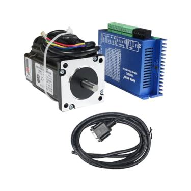 Imagem de RATTMMOTOR Nema24 3N.m Motor de passo de circuito fechado 88 mm 5A, 2HSS60 driver de motor híbrido 24-50 V CC, 60 x 60 x 88 mm 3 NM kit de controlador CNC de servo motor de circuito fechado para