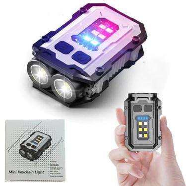 Imagem de Lanterna LED recarregável, bateria de lítio de grande capacidade, tamanho pequeno com 8 engrenagens/3 fontes de luz, suporte magnético à prova d'água, design à prova d'água, longo tempo de iluminação