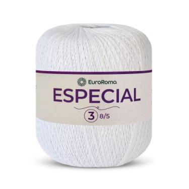 Imagem de Linha Euroroma Especial 8/5 Fio Nº3 1400m 500g TEX 369, 0200 - Branco
