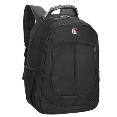 Imagem de Mochila de Costas Reforçada Executiva Cabo de Aço Preto - Clio