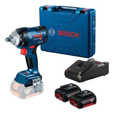 Imagem de Kit Chave Impacto Bosch Gds 18v 400 Brushless 2 Baterias 4ah