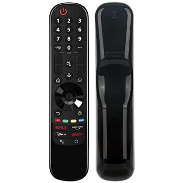 Imagem de ANMR21GC AN-MR21GC Controle remoto de voz mágica de substituição com botões de atalho Netflix Prime-Video Disney+ Watcha adequados para LG A1 C1 G1 90 99 UP8770 UP8000 UP8070 NanoCell 75 80 90 99
