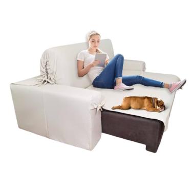 Imagem de Capa de sofá Retrátil 3 lugares Gorgurão até 2,95m Cor:Crua