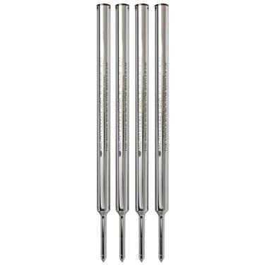 Imagem de Monteverde Recarga Roller Ball para encaixar canetas esferográficas cruzadas - preto fino (C223BK) pacote com 4