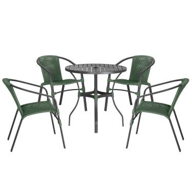 Imagem de 04 Cadeiras Floripa e Mesa Roma Trama 