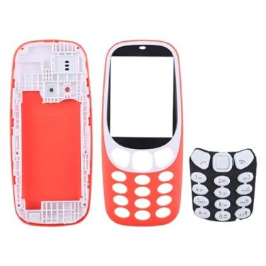 Imagem de Peças de substituição de telefone celular Tampa de moradia de montagem completa com teclado para Nokia 3310 Acessórios telefônicos