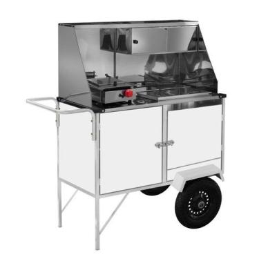 Imagem de Carrinho Hot Dog Branco Maciças BL09M GS Cefaz