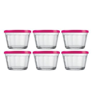 Imagem de Pote Americano Vidro Clássico Papinha c/ Tampa Sortida 6UNI - NADIR FI