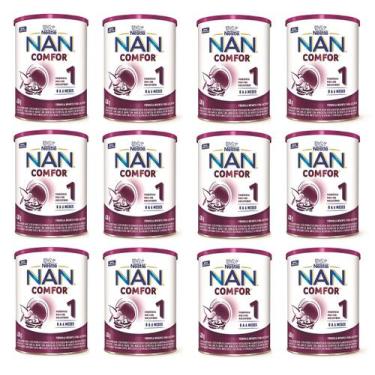 Imagem de FORMULA INFANTIL NAN COMFOR 400g NESTLÉ - 0 A 6 MESES - CAIXA COM 12un
