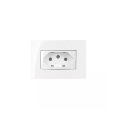 Imagem de Conjunto Margirius Tomada 20A P/Móvel 65x45mm Sleek, Branco