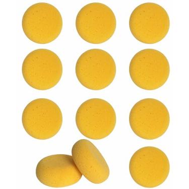 Imagem de 12 esponjas redondas de pintura de 7,6 cm para pintura facial em aquarela acrílica, esponjas de cerâmica para artesanato em argila