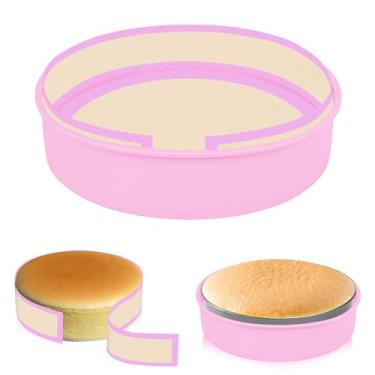 Imagem de Conjunto de protetor de forma de mola de silicone para cheesecake de 23 cm - assadeira - 0 acessórios de cozimento com vazamento de água - use para banho-maria de cheesecak, evita que o bolo grude na