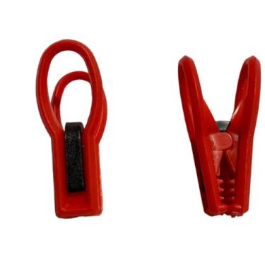 Imagem de Kit Pregador De Roupa Resistente linha Premium 50und (Vermelho)
