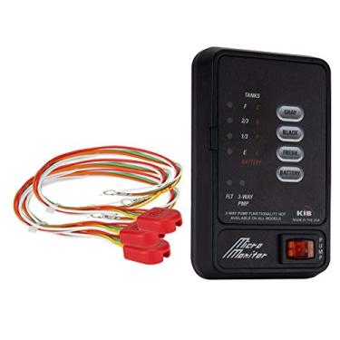 Imagem de Painel monitor de sensor de tanque RV M21 | Substituição KIB | Somente painel | Sensor de nível | Sensor de nível | Água doce ou sensor de nível de tanque de retenção (Preto)