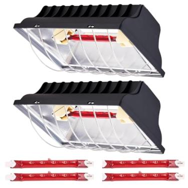 Imagem de Chicken Coop Lâmpada térmica 250 W chocadeira placa de aquecimento para pintinhos luz suspensa temperatura ajustável aquecida com abajur de liga de alumínio anti-queda adequado para aves, gado e