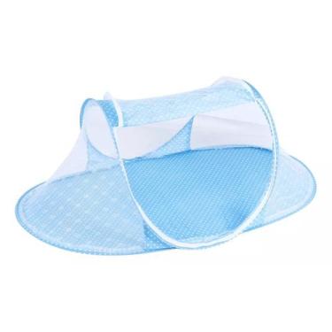 Imagem de Mini Berço Ninho com Tela para Mosquito Snel Home, Azul, único