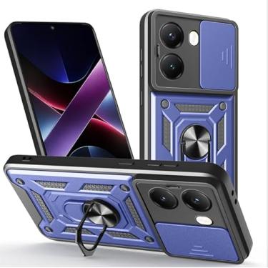Imagem de Capa Case Capinha Anti Impacto Ring Premium Luxo Xiaomi Poco x7 5g/Poco X7 pro 5G (AZUL LUXO, POCO X7 PRO 5G)