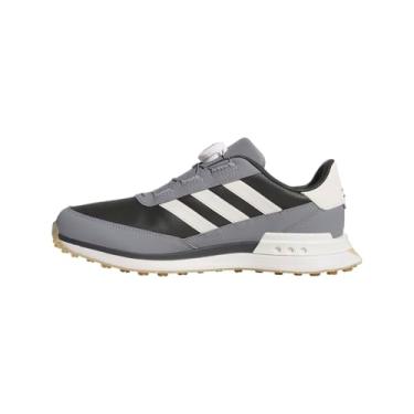 Imagem de adidas Tênis de golfe masculino S2g 24 Boa Spikeless Golf, Carbono/Giz Branco/Cinza Três, 45