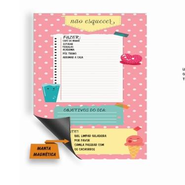 Imagem de Planner Imã de Geladeira - Quadro Lousa Magnética - Planejamento Mensal Semanal 20x30cm ou 30x40cm (53, 30x40cm)