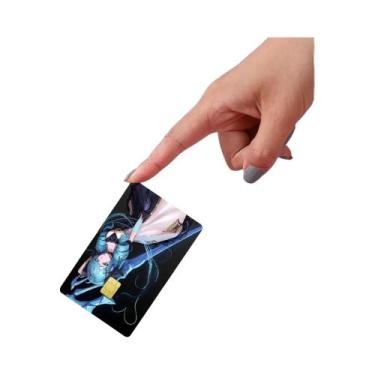 Imagem de Gwen League of Legends Anime Adesivo 3D Filme Capa De Pele Para Cartão