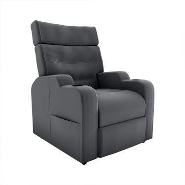 Imagem de Poltrona Reclinável Toro Veludo Cinza