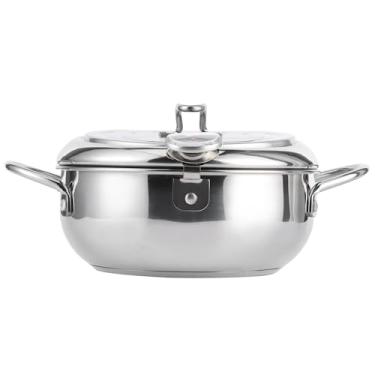 Imagem de Fritadeira Tempura Doméstica Estilo Japonês Com Temperatura Ajustável, Mini Fritadeira de Aço Inoxidável, Compatível Com Cooktops de Indução, Opções Pequenas de 20 Cm e Grandes