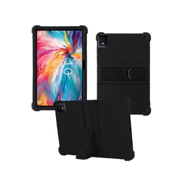 Imagem de Capa para TCL TAB 10 NXTPAPER 5G 10,4 polegadas 2024 - Capa protetora de borracha leve, à prova de choque, de silicone macio, ajustável para crianças, preta