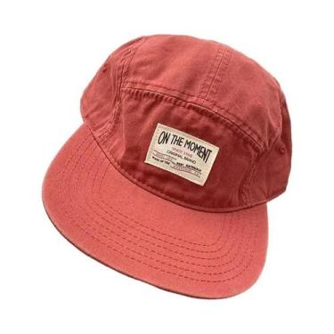 Imagem de Boné De Beisebol Snapback Unissex Ajustável De Algodão Com 5 Painéis, 