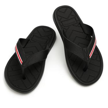 Imagem de Chinelo Japonesas EVA, Solado Antiderrapante, 3 Cores, Tamanhos 36-44, Macio e Confortável (Preto, BR, Adulto, Numérico, 36)